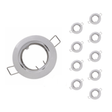 Support Spot GU10 LED Orientable BLANC (Pack de 10)