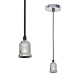 Suspension Ampoule E27 Argent Chromé