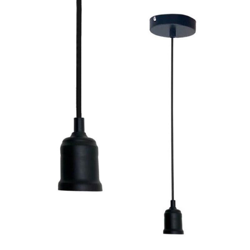 Suspension luminaire Ampoule E27 Noir Mat - Silamp France