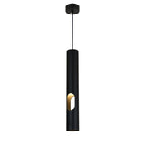 Suspension Perforée Noire 40cm pour Ampoule GU10