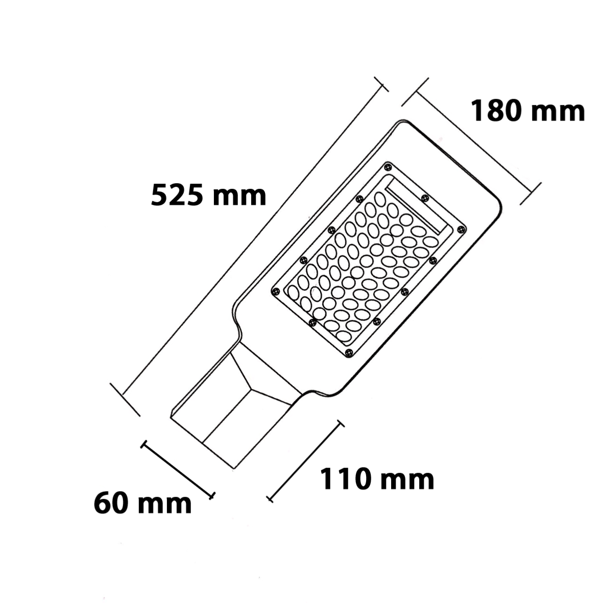 Luminaire LED Urbain 100W IP65 220V 180°