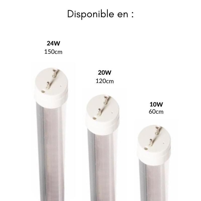 Tube Néon LED 120cm T8 20W (Pack de 10) - Silamp France