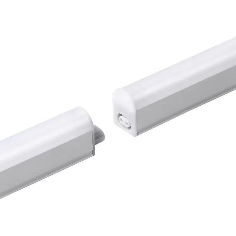 Tube Néon LED T5 30cm 4W - 2 Têtes, Interrupteur Intégré, Blanc Froid 6000K-8000K, Pour Placard, Meuble, SILAMP