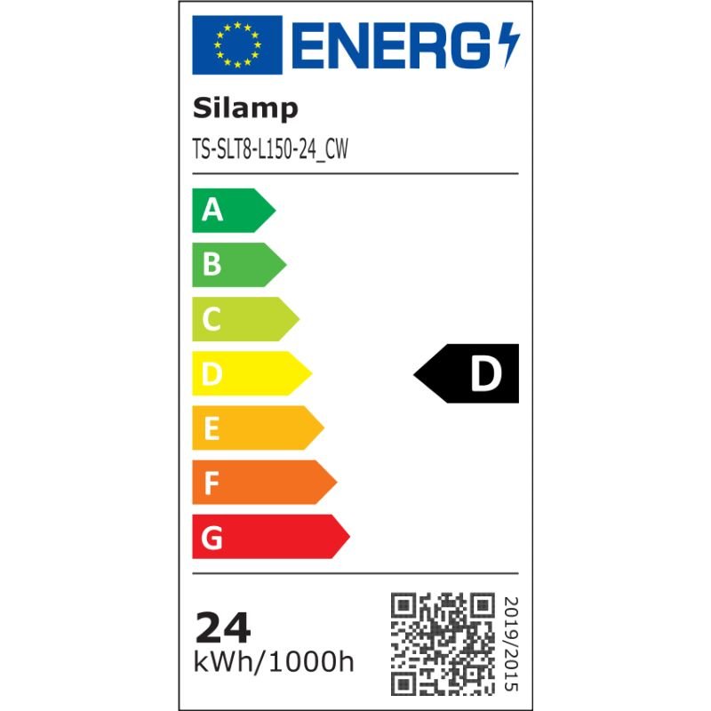 Tube Néon LED T8 150cm 24W 150lm/W Haut Rendement - Silamp France